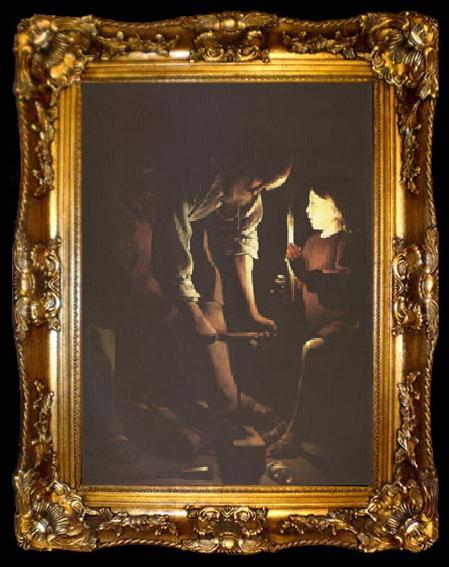 framed  LA TOUR, Georges de St Joseph the Carpenter (mk05), ta009-2